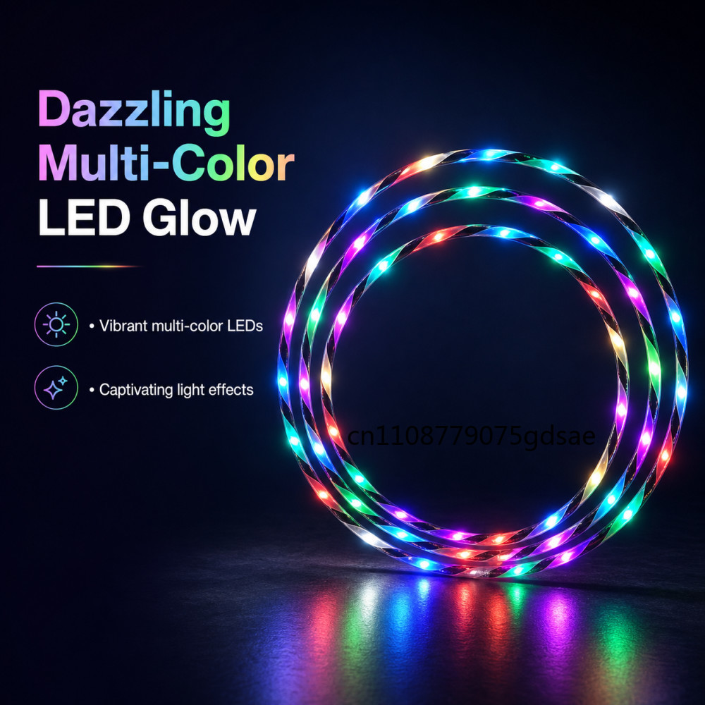 طوق رياضي مضيء LED بطول 60-90  - مراجعة Gymnastic Ring وسعره